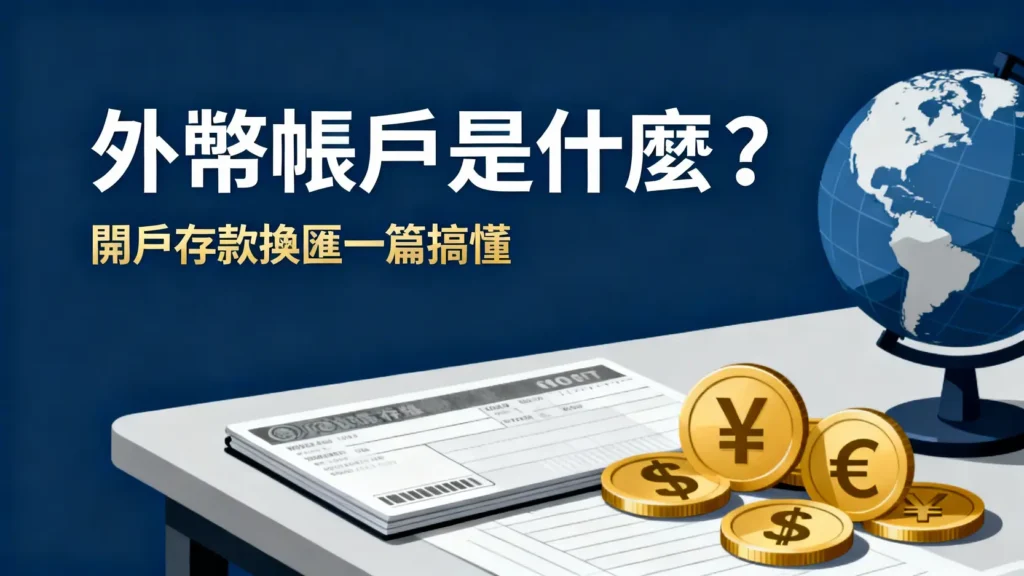 外幣帳戶是什麼？2025新手懶人包：開戶、存款、換匯一篇搞懂