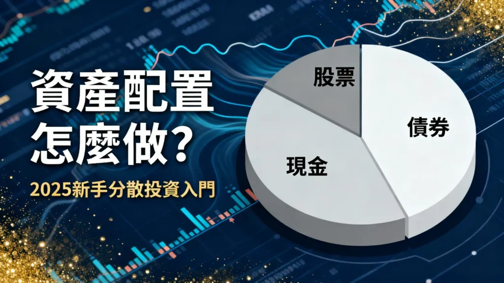 資產配置怎麼做?2025新手分散投資入門,這三種資產你必須懂 資產配置怎麼做?2025新手分散投資入門,這三種資產你必須懂