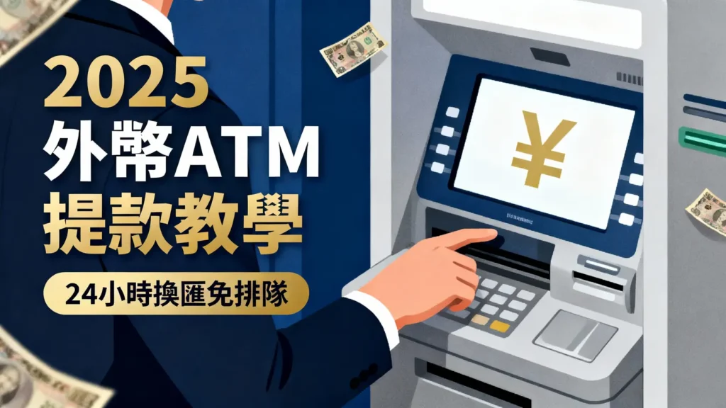 【2025外幣ATM提款教學】日幣怎麼領？富邦/中信/台新據點、手續費、上限總整理