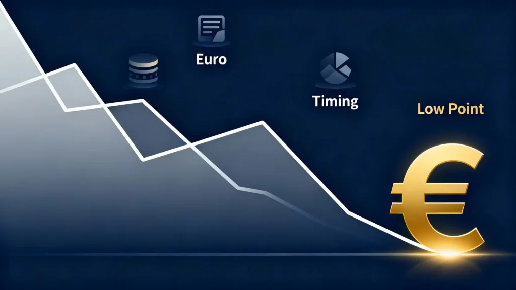換歐元時機全攻略：掌握3大指標，輕鬆抓準歐元低點！