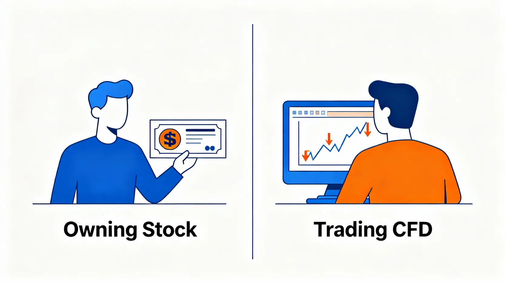 Vantage評價指南:開戶教學、安全性與手續費全解析 差價合約(CFD)與真實持有股票的區別圖解。