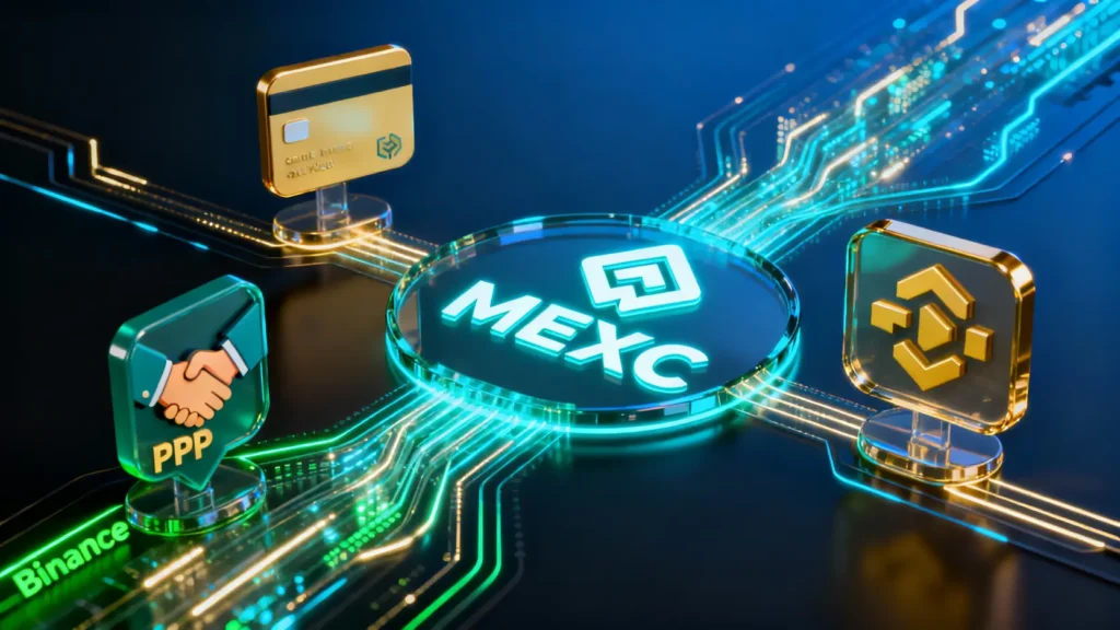 MEXC入金教學：信用卡買幣、P2P、幣安轉帳3大方法圖解