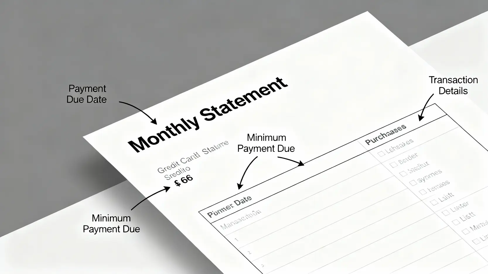 美國運通繳費全攻略:5種繳款方式、AE卡帳單查詢與客服電話總整理 信用卡電子帳單示意圖,標示出繳款截止日、最低應繳金額與消費明細等重要欄位。