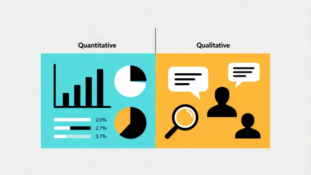 質化vs.量化研究差異在哪?一篇搞懂5大核心比較與應用時機 質化vs.量化研究差異在哪?一篇搞懂5大核心比較與應用時機