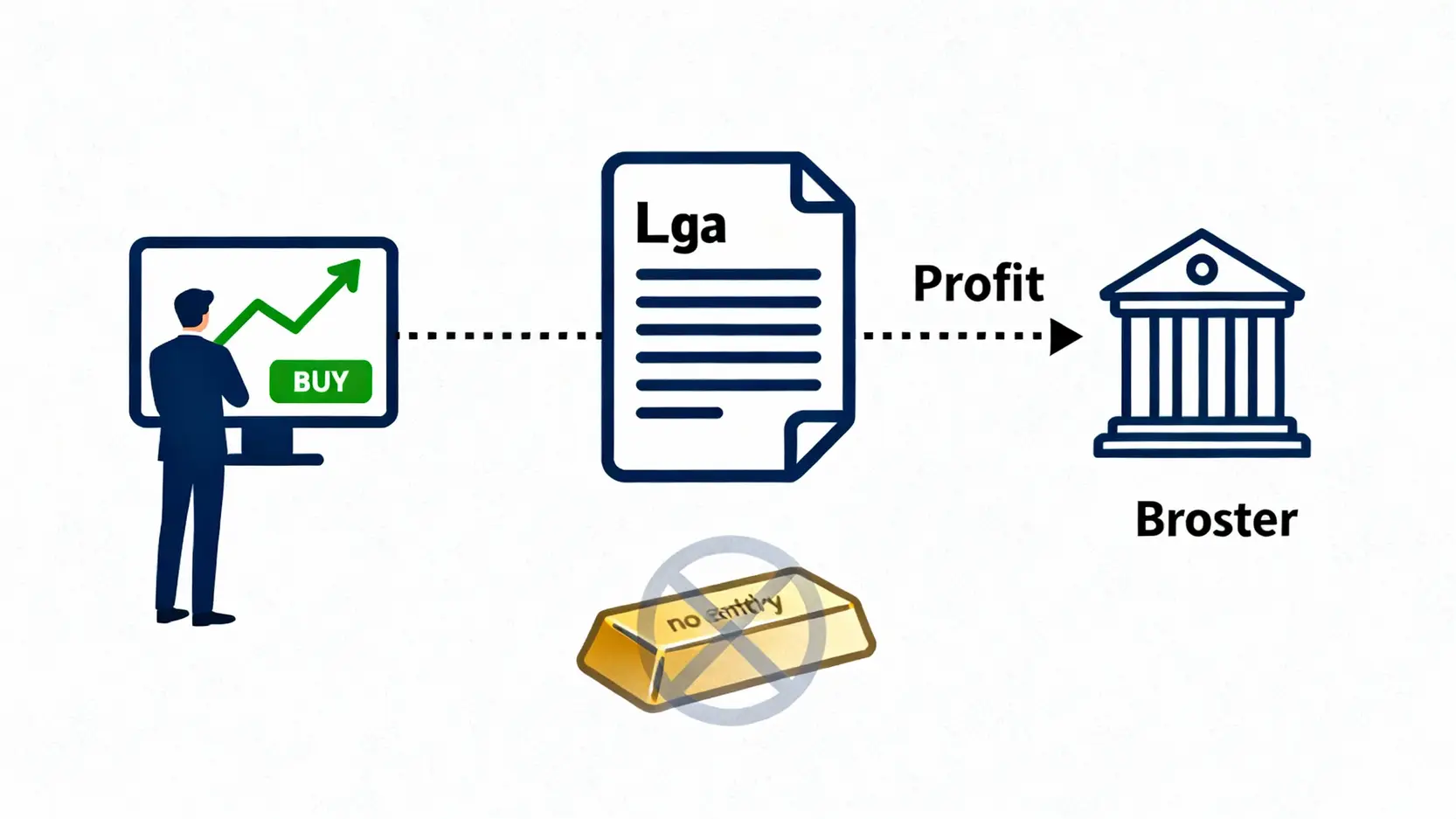 黑期合法嗎?一篇搞懂黑期交易風險、缺點與自保策略 差價合約(CFD)運作原理示意圖,顯示投資者與平台簽訂合約,交易資產價格漲跌,而無需實際持有該資產。