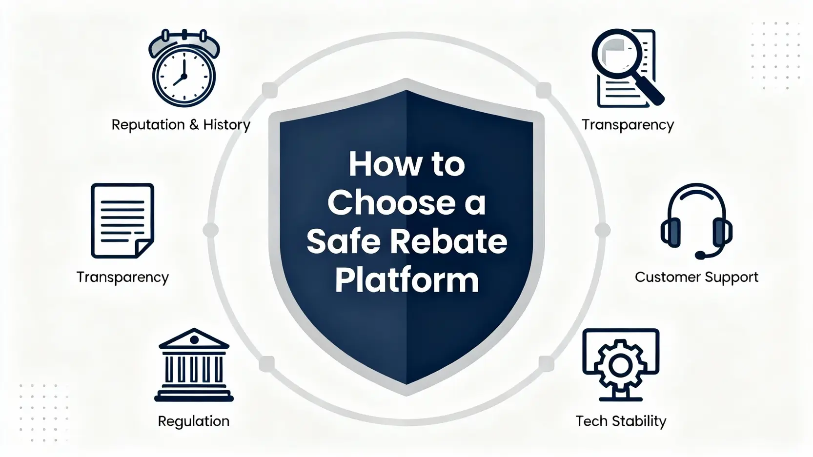 【2026返佣天花板】8家返佣最高交易所&外匯平台推薦,手續費折扣一篇搞定! 挑選安全可靠返佣平台的五大關鍵指標,包含信譽、透明度、客服、監管和技術穩定性。