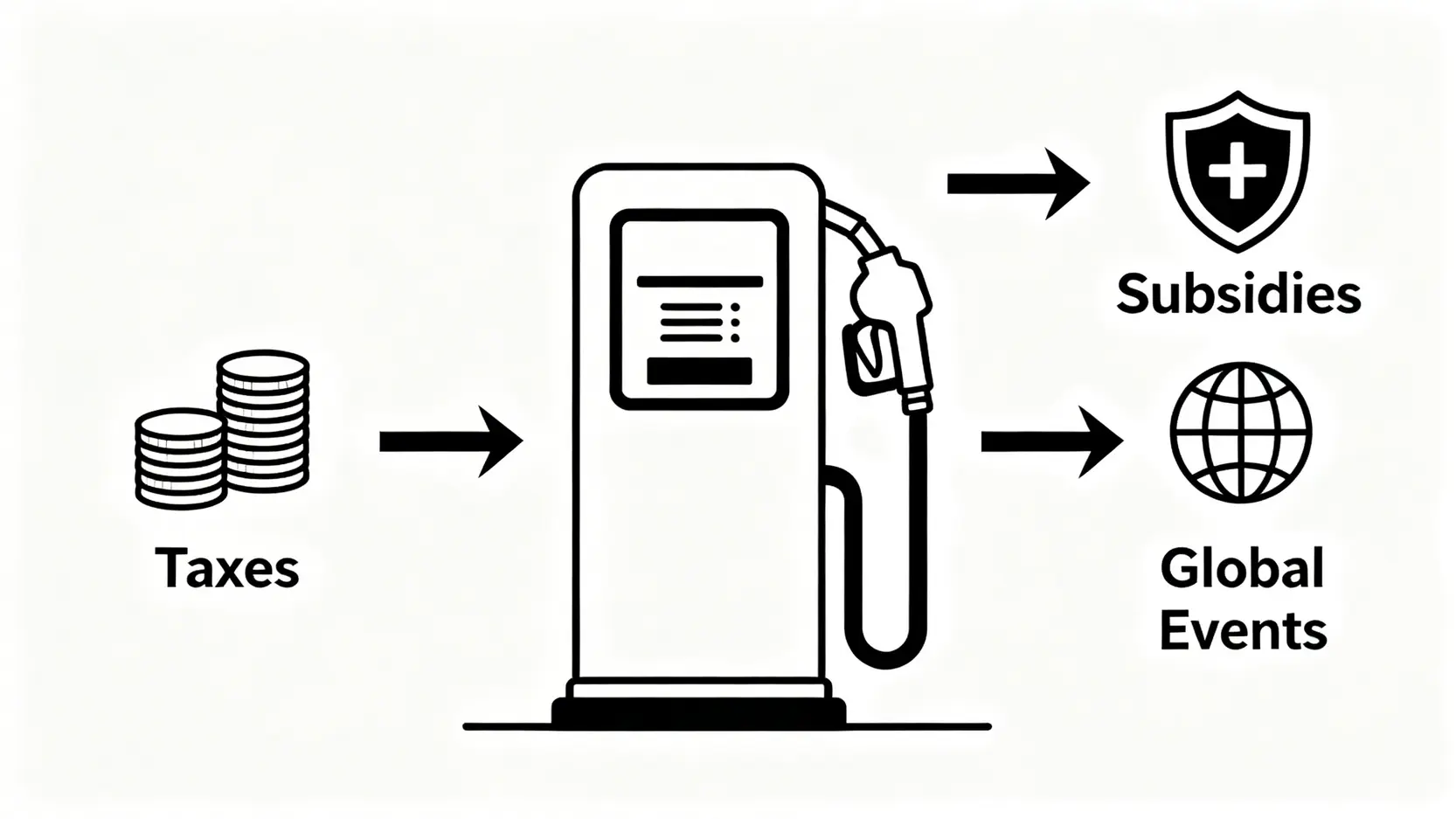 2026最新各國油價比較:台灣油價排名第幾?比韓國、中國便宜嗎? 三個影響各國油價的關鍵因素圖解:稅金、政府補貼與國際情勢。