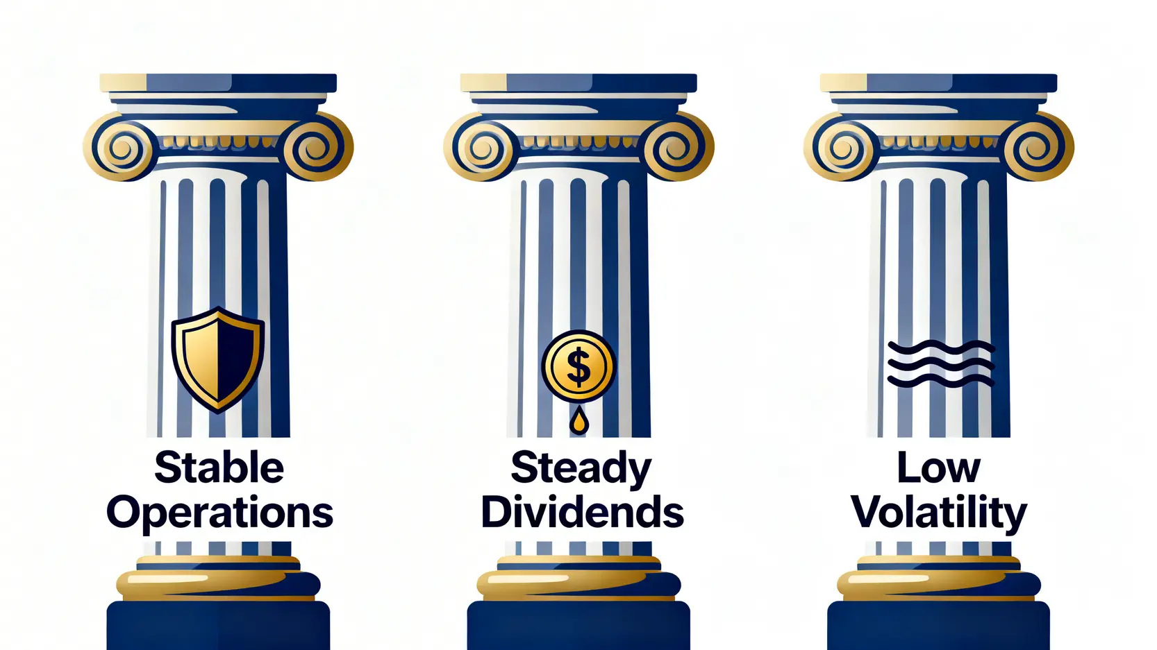 【2026金融股推薦】15檔高股息存股清單!配息、殖利率、選股教學一次看 一張圖表說明存金融股的三大優勢:穩健的營運、穩定的股利和較低的股價波動。
