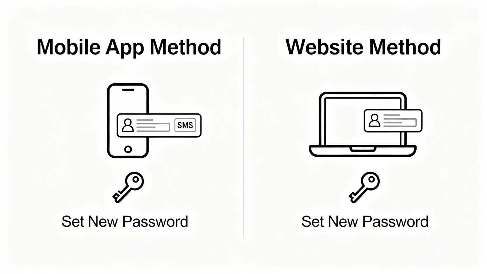 渣打網路銀行登入完全指南:App轉帳、忘記密碼重設教學 透過手機App或官方網站重設渣打網銀密碼的兩種方法比較圖。