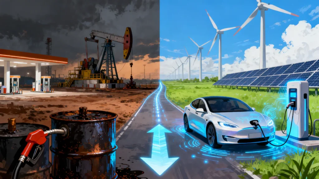 電動車衝擊油價，石油會被取代嗎？從5大趨勢看懂能源轉型未來