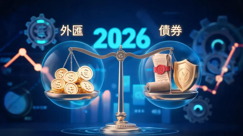 外匯和債券選什麼?2026圖解兩大工具差異、匯損風險與雙贏配置法 外匯和債券選什麼?2026圖解兩大工具差異、匯損風險與雙贏配置法