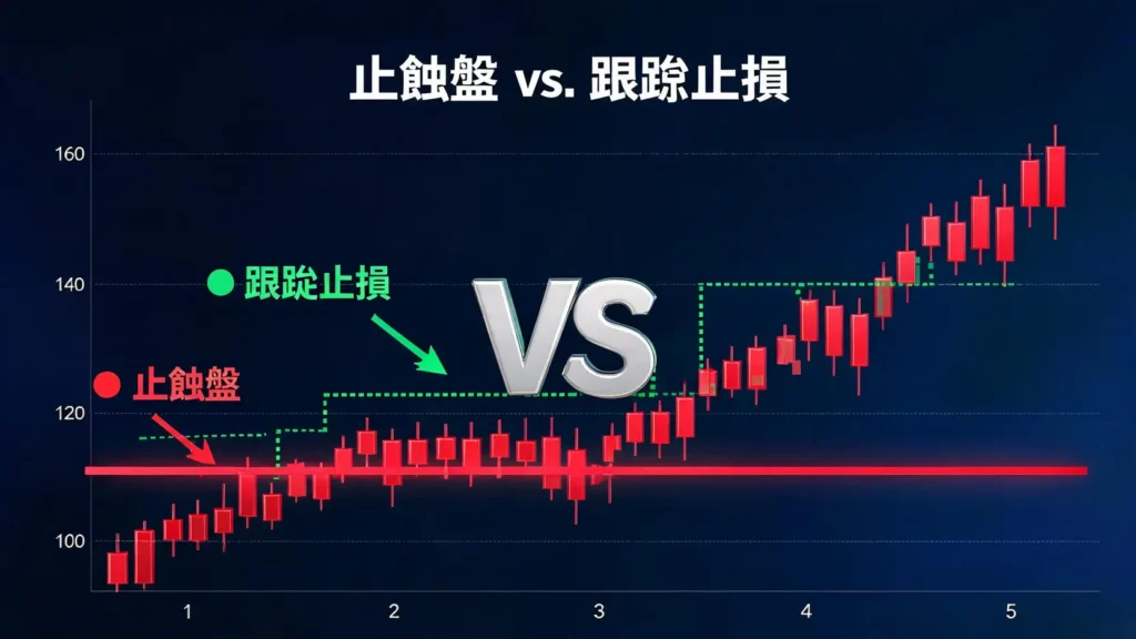 止蝕盤vs.跟蹤止損:哪個更適合你?一張圖看懂兩大止損策略 止蝕盤vs.跟蹤止損:哪個更適合你?一張圖看懂兩大止損策略