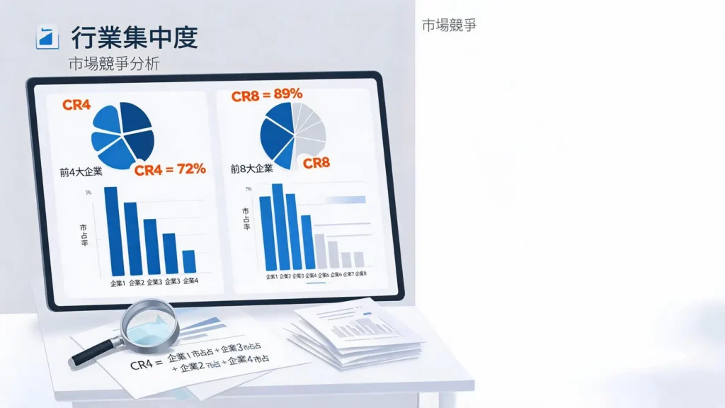 Concentrationratio行業集中度指數是什麼?快速看懂CR4、CR8與市場競爭 Concentrationratio行業集中度指數是什麼?快速看懂CR4、CR8與市場競爭