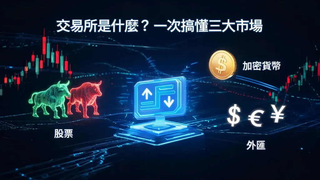 交易所(Exchange)是什麼?一篇搞懂股票、加密貨幣、外匯三大交易所! 交易所(Exchange)是什麼?一篇搞懂股票、加密貨幣、外匯三大交易所!