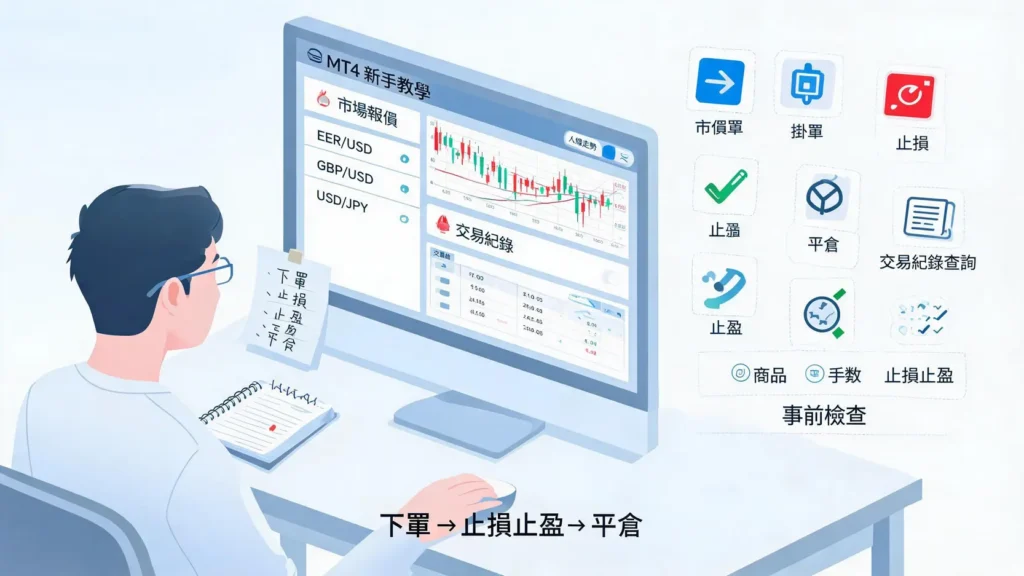 MT4是什麼新手教學:介面解讀、下單到平倉一次上手 MT4是什麼新手教學:介面解讀、下單到平倉一次上手