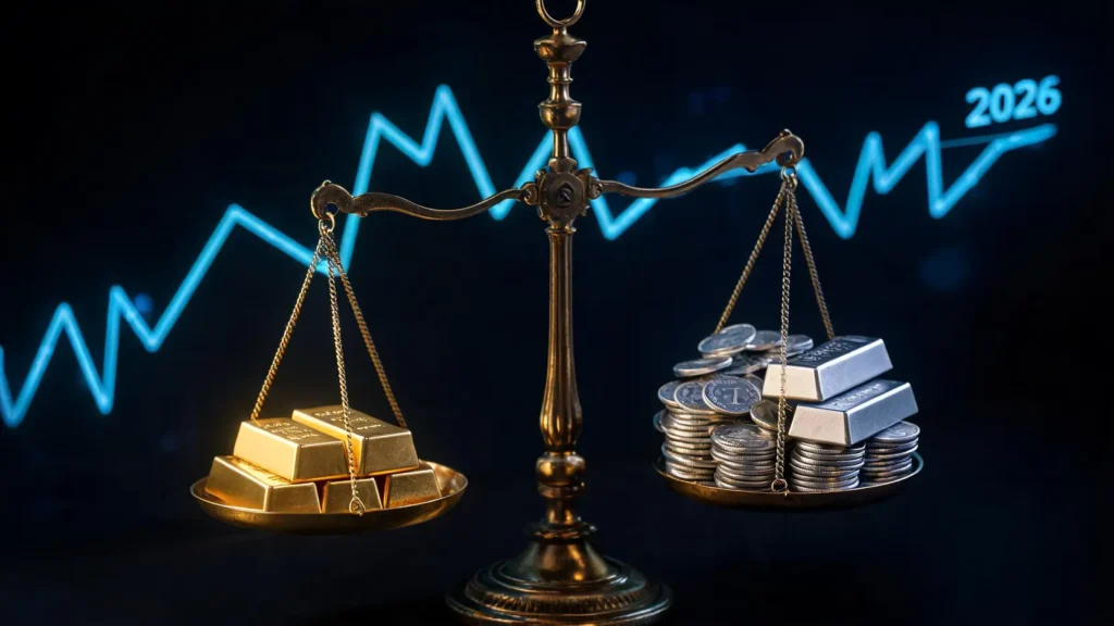 黃金vs.白銀:2026年哪個更值得買?從金銀比透視最佳入場時機 黃金vs.白銀:2026年哪個更值得買?從金銀比透視最佳入場時機