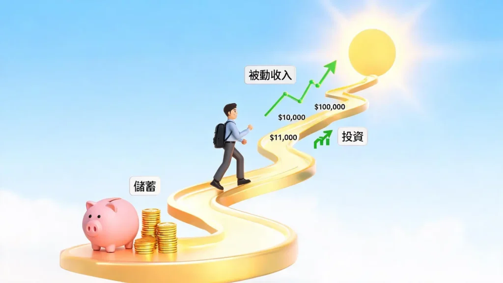 財務自由實戰指南:從無痛存錢到創造被動收入的完整藍圖 財務自由不是夢!小資族完整藍圖:從每月多存$5000到被動收入全攻略