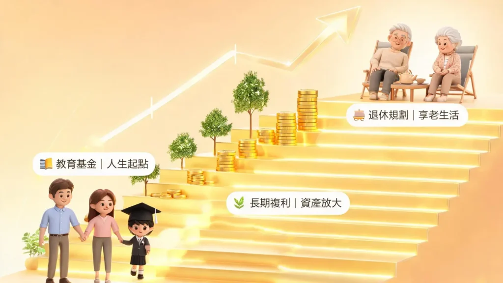 存基金全攻略:從存教育基金到退休規劃,善用複利放大資產 存基金全攻略:從存教育基金到退休規劃,善用複利放大資產