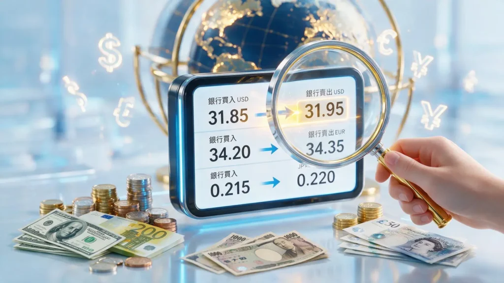 匯率換算公式全圖解:3分鐘搞懂銀行沒說的「買入賣出價」秘密! 匯率換算公式全圖解:3分鐘搞懂銀行沒說的「買入賣出價」秘密!