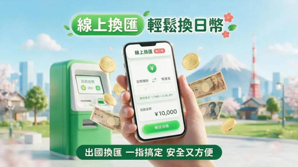 國泰世華換日幣完全指南(2026):ATM提領免手續費秘訣、App線上換匯流程全圖解 國泰世華換日幣完全指南(2026):ATM提領免手續費秘訣、App線上換匯流程全圖解