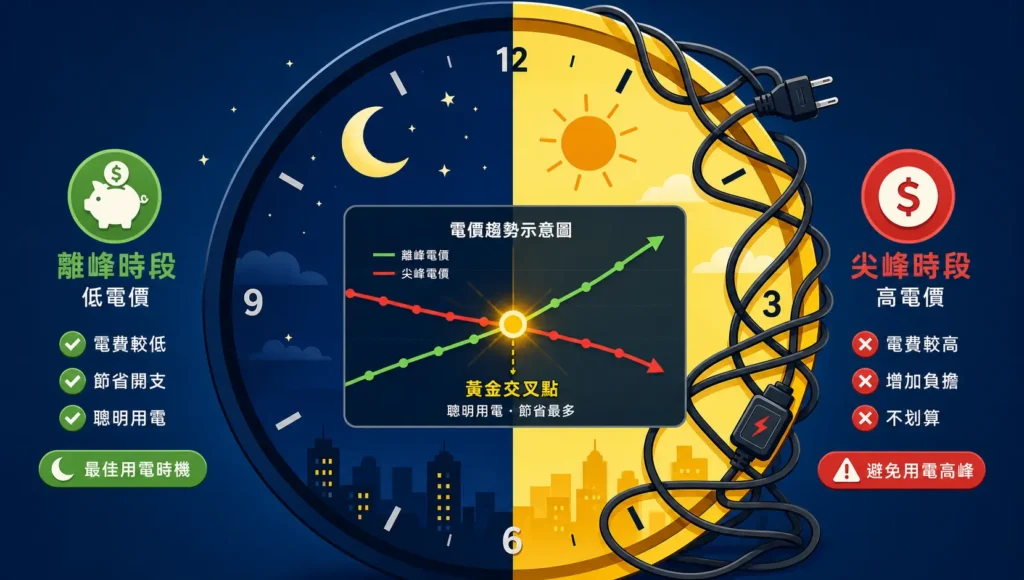 時間電價划算嗎?台電沒說的3個陷阱與「黃金交叉點」試算 時間電價划算嗎?台電沒說的3個陷阱與「黃金交叉點」試算